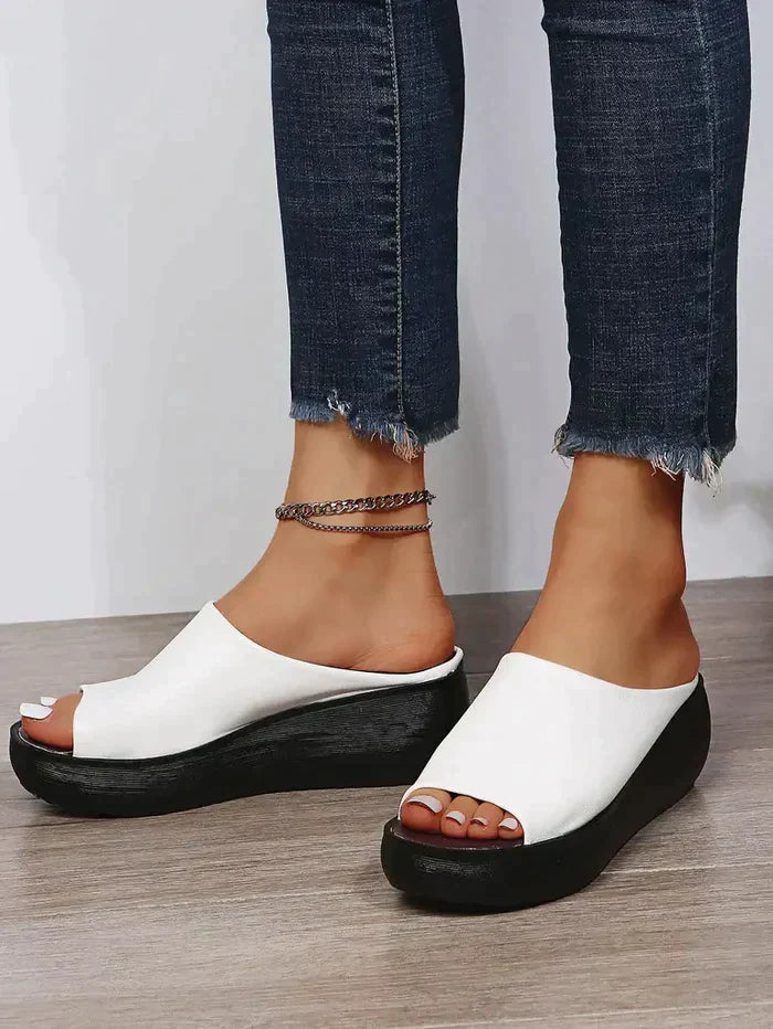 Ortho Welt Damen Keilsandalen - Orthopedic Komfort Slip-On