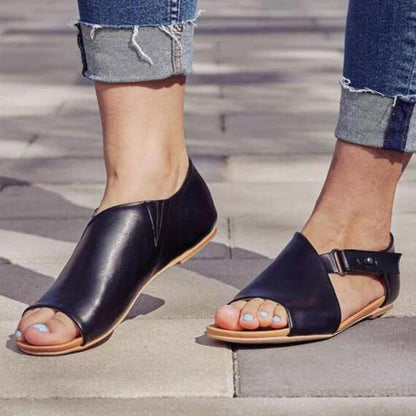 Ortho Welt Damen Orthopädische Ledersandalen - Verstellbar