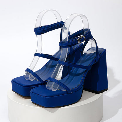 Ortho Welt Chunky Heel Sandals - Unique Summer Fashion