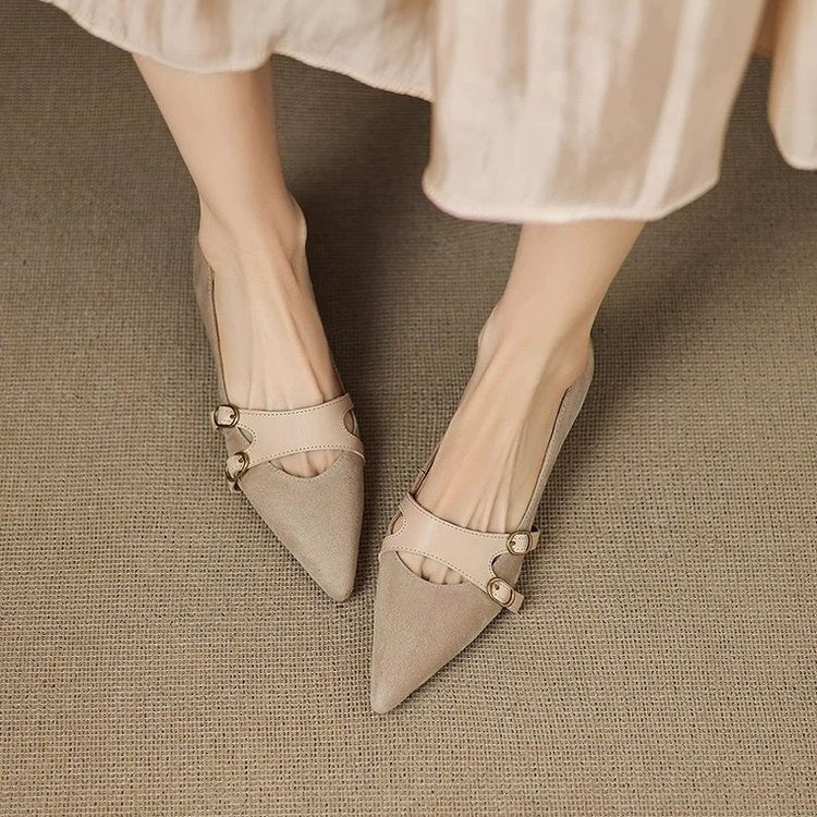 Ortho Welt Vintage Ballerinas - Orthopedic Pointed Toe