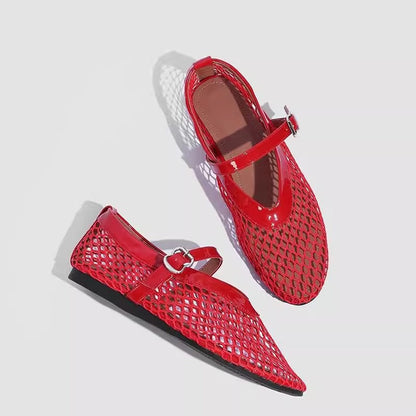 Ortho Welt Ankle Boots In Breathable Mesh - Unique Elegance