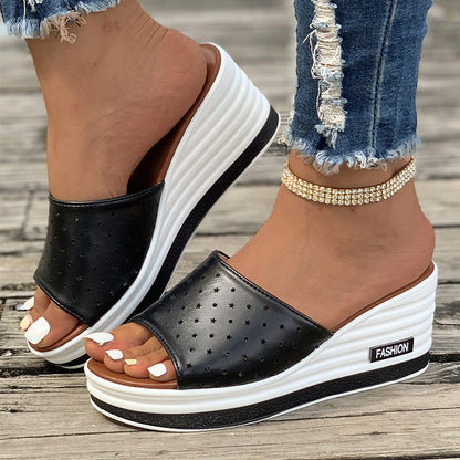 Ortho Welt Fish Mouth Heeled Sandals: Unique Summer Elegance