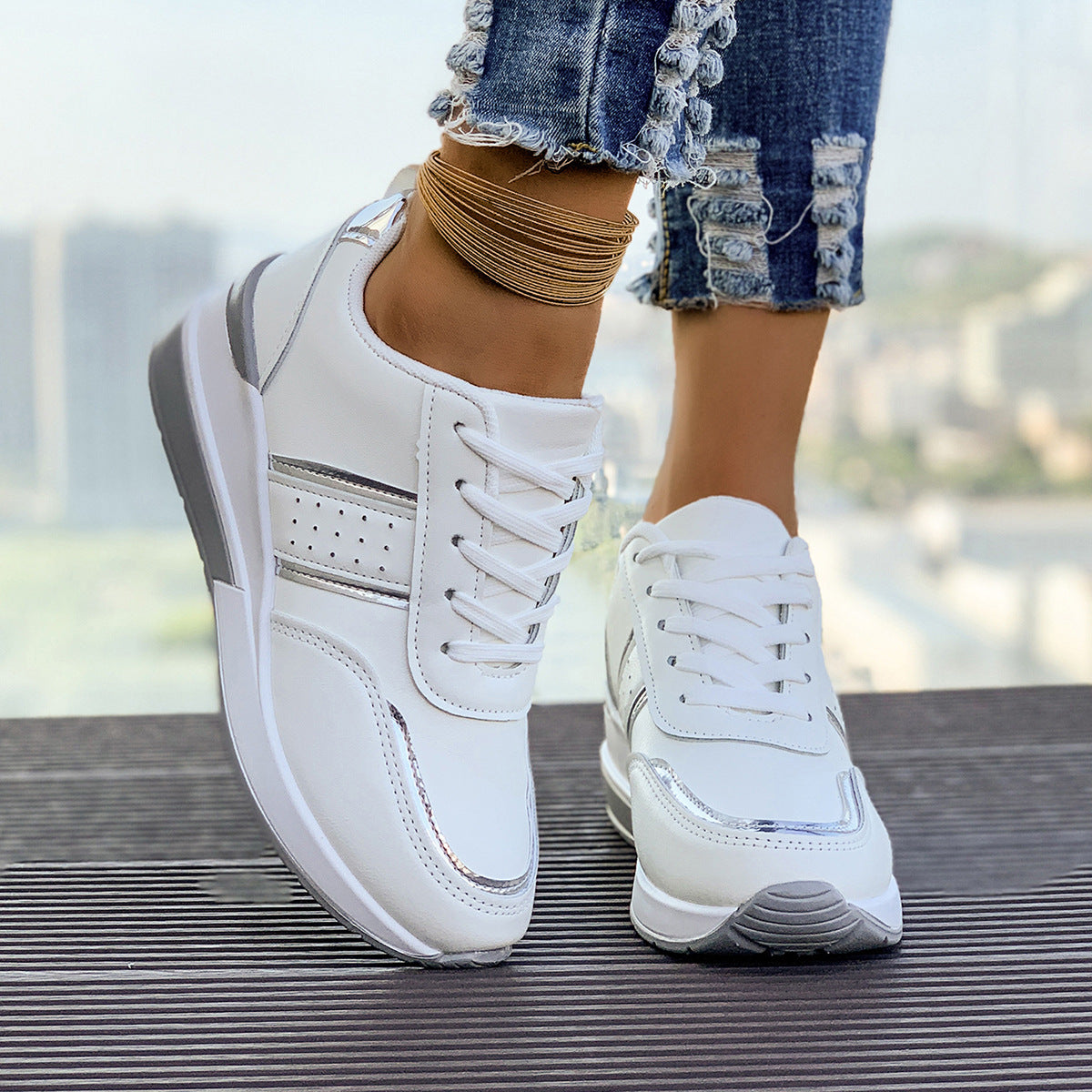 Ortho Welt Thick-Sole Sneakers - Unique And Comfortable Style