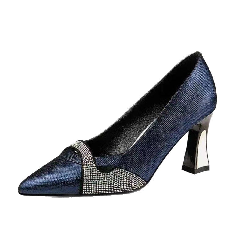 Ortho Welt Elegant Chunky Heel Pumps  -