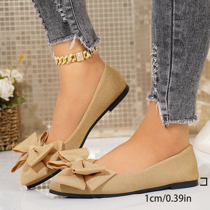 Ortho Welt Slip-On Shoes In Larger Sizes With An Elegant Bow