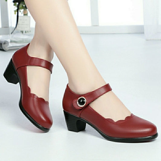 Ortho Welt Soft Leather Open-Toe Shoes - Unique Elegance