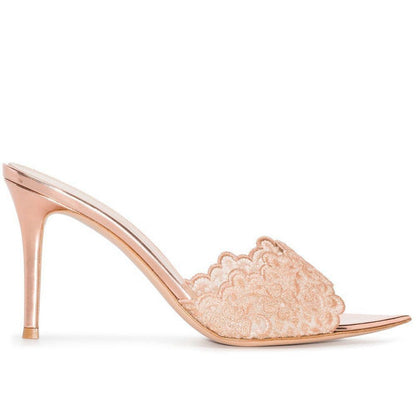 Ortho Welt Lace-Up Stiletto Heels - Unique Elegance