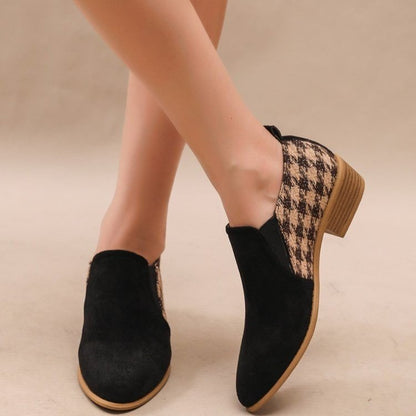 Ortho Welt Retro Slip-On Shoes In Block Color