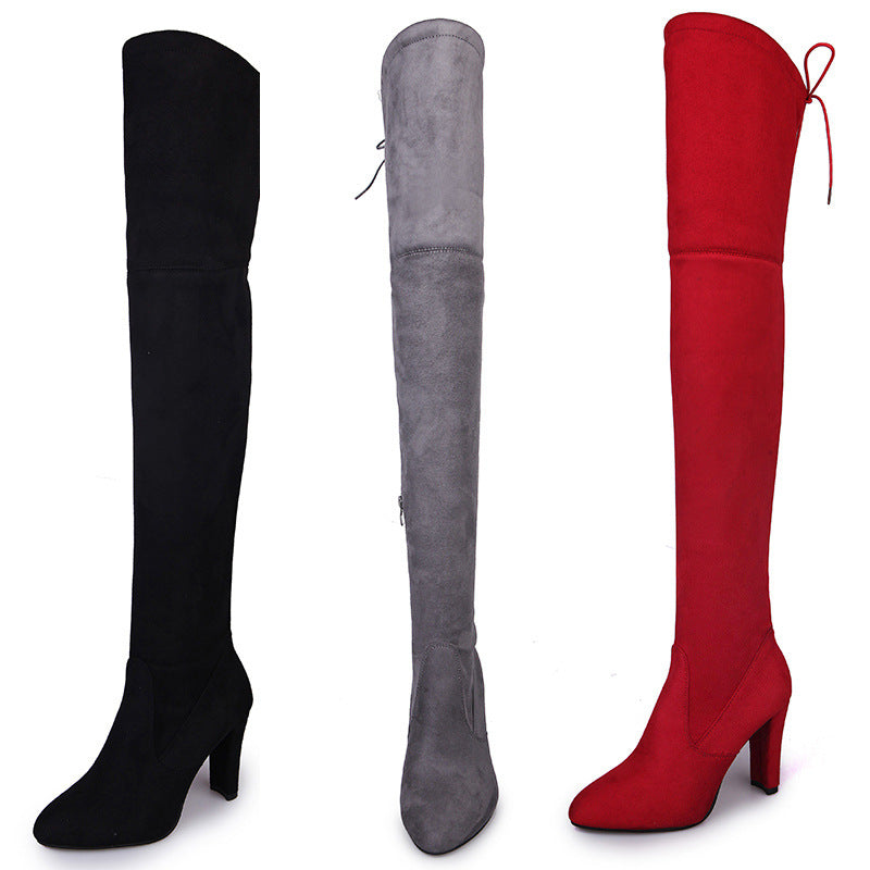 Ortho Welt Overknee Boots - High Block Heel, Orthopedic