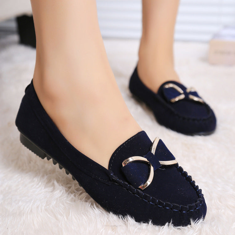 Ortho Welt Flat Shoes With Bow - Elegance And Comfort