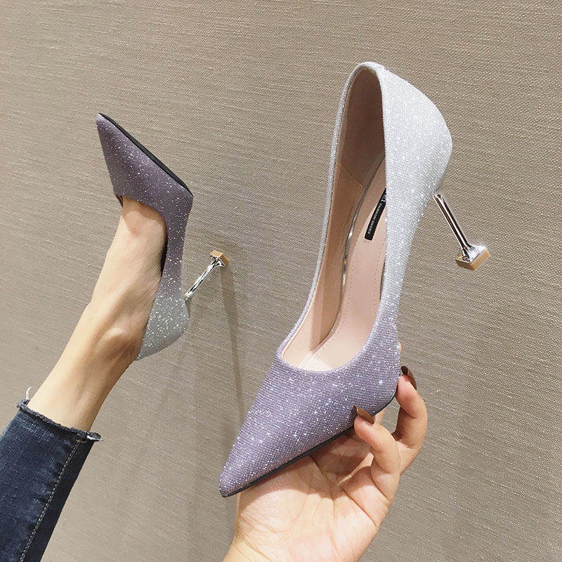 Ortho Welt Sexy Gradient Pointed Stiletto Pumps - Unique Elegance