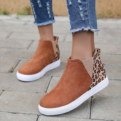 Ortho Welt Leopard Sneakers – Orthopedic, Elastic V-Cut