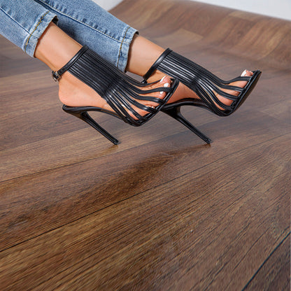 Ortho Welt Sexy Open Toe Stiletto Sandals