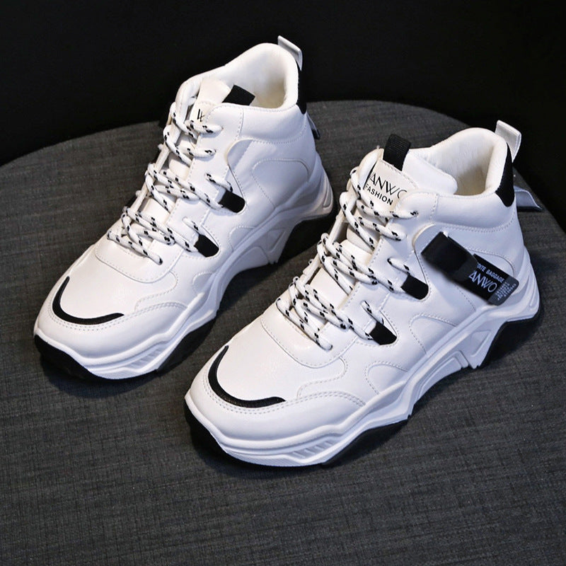 Ortho Welt White High-Top Sneakers - Unique And Trendy Style