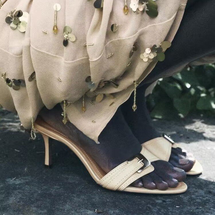 Ortho Welt Elegant Mid-Heel Sandals  -