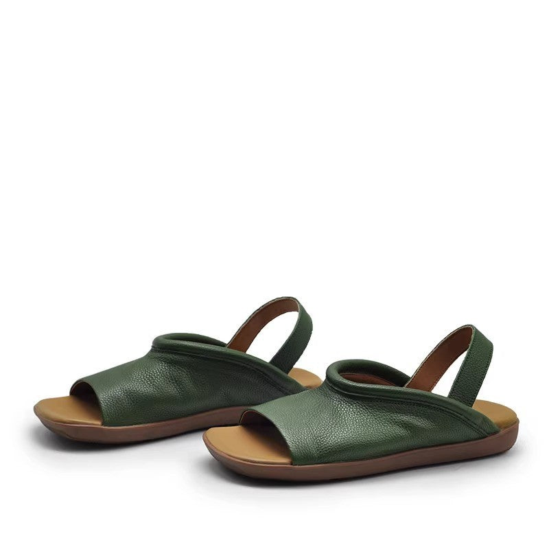 Ortho Welt Soft Leather Roman Sandals For A Unique Style