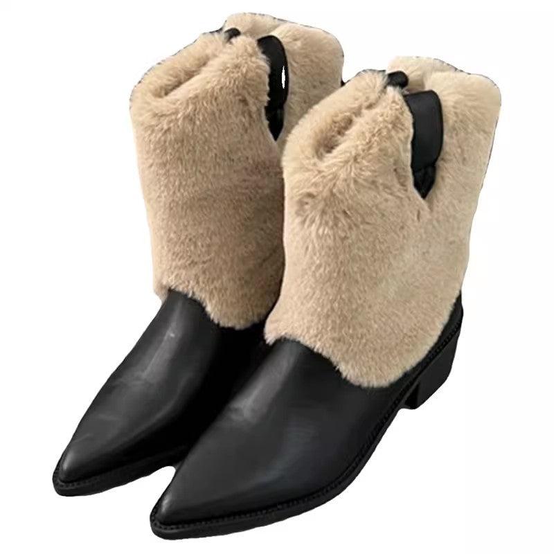 Ortho Welt Velvet Orthopedic Boots - Thermal Pointed Toe