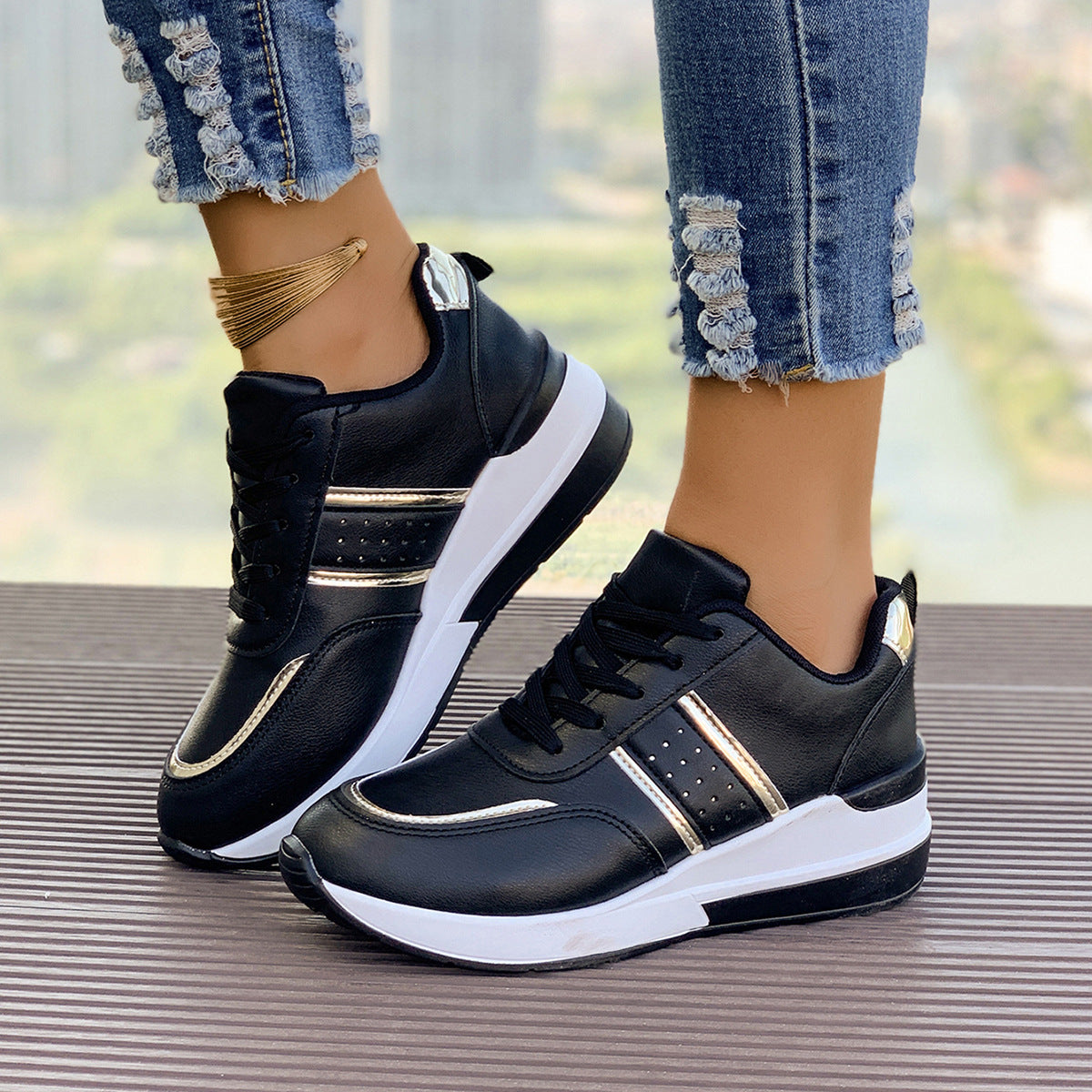 Ortho Welt Thick-Sole Sneakers - Unique And Comfortable Style