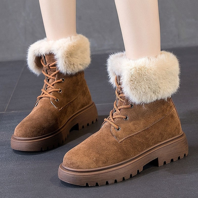 Ortho Welt Karina Boots - Orthopedic Fur Lined Suede