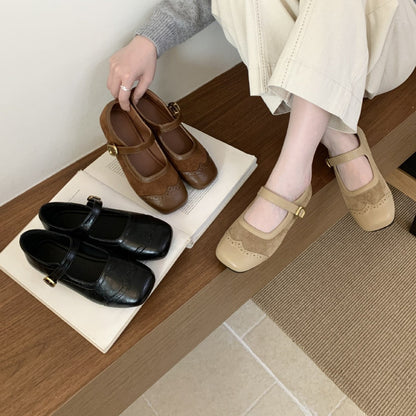 Ortho Welt Mary Jane Schuhe – Orthopädisch, Eckige Zehen