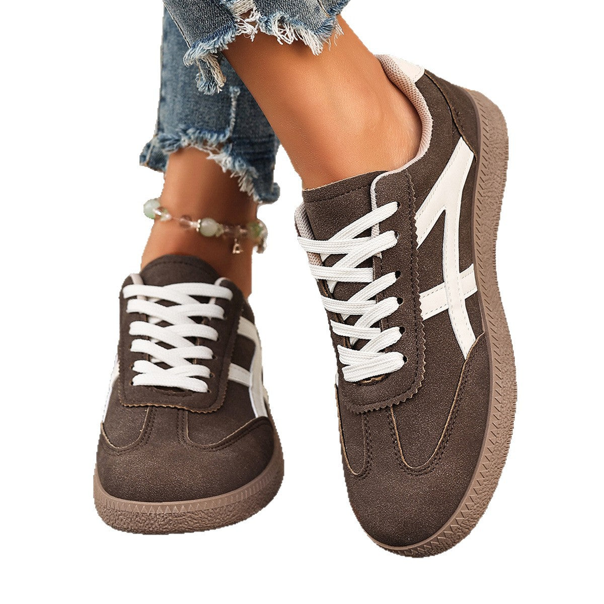 Ortho Welt Versatile Low-Top Lace-Up Sneakers For A Unique Style