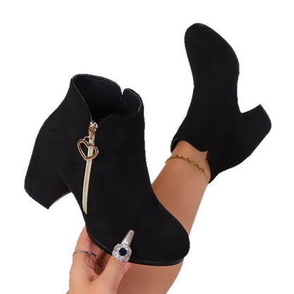 Ortho Welt Damen Stiefel - Orthopedic, Reißverschluss, Weit