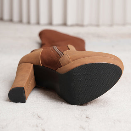 Ortho Welt VelourRise Overknee Boots - Orthopedic Heel