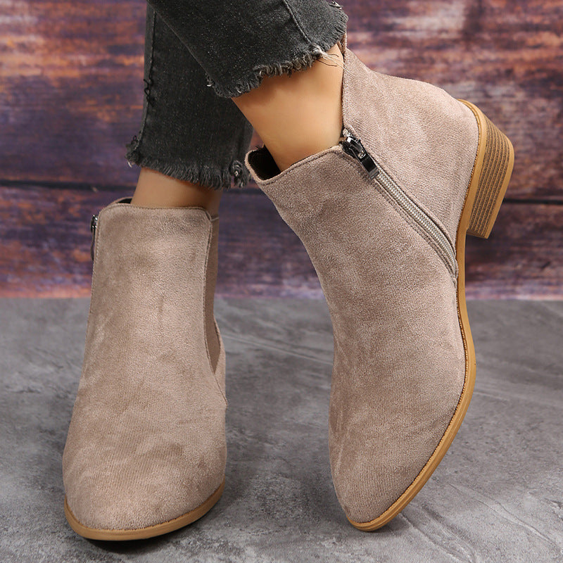 Ortho Welt Wildleder Ankle Boots - Orthopedic Komfort