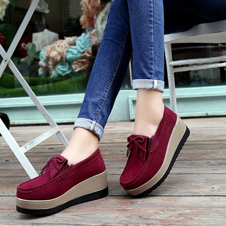 Ortho Welt Shoes With Fringe Bow Design - Comfort And Elegance