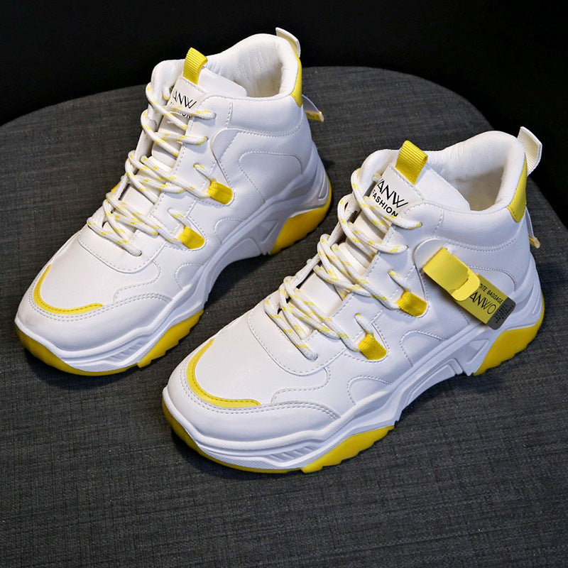 Ortho Welt White High-Top Sneakers - Unique And Trendy Style