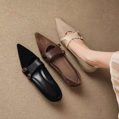 Ortho Welt Vintage Ballerinas - Orthopedic Pointed Toe