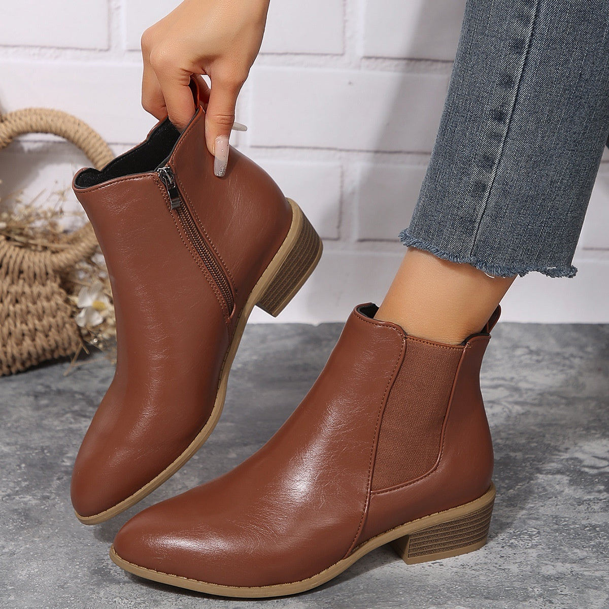 Ortho Welt Wildleder Ankle Boots - Orthopedic Komfort