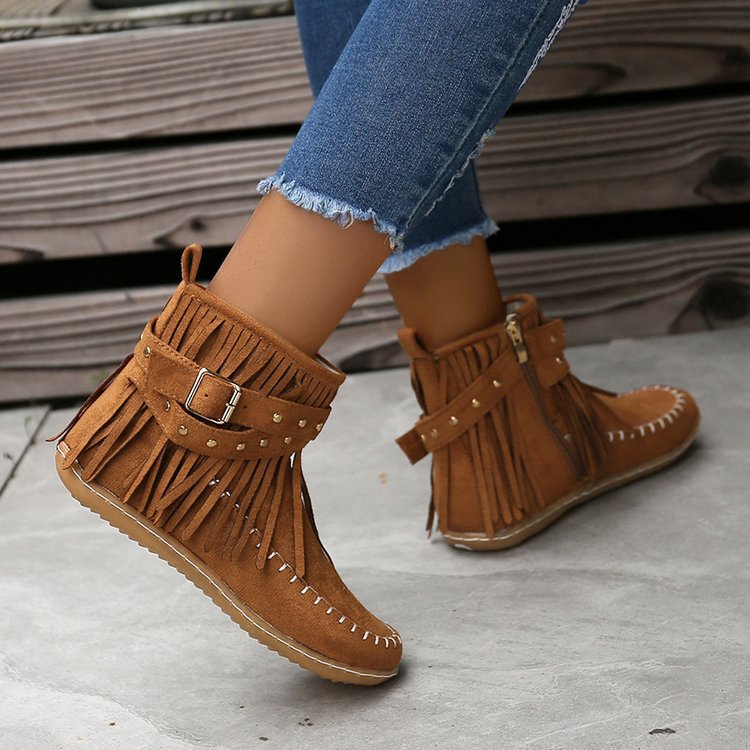 Ortho Welt Retro-Stiefeletten – Orthopedic & Fringed