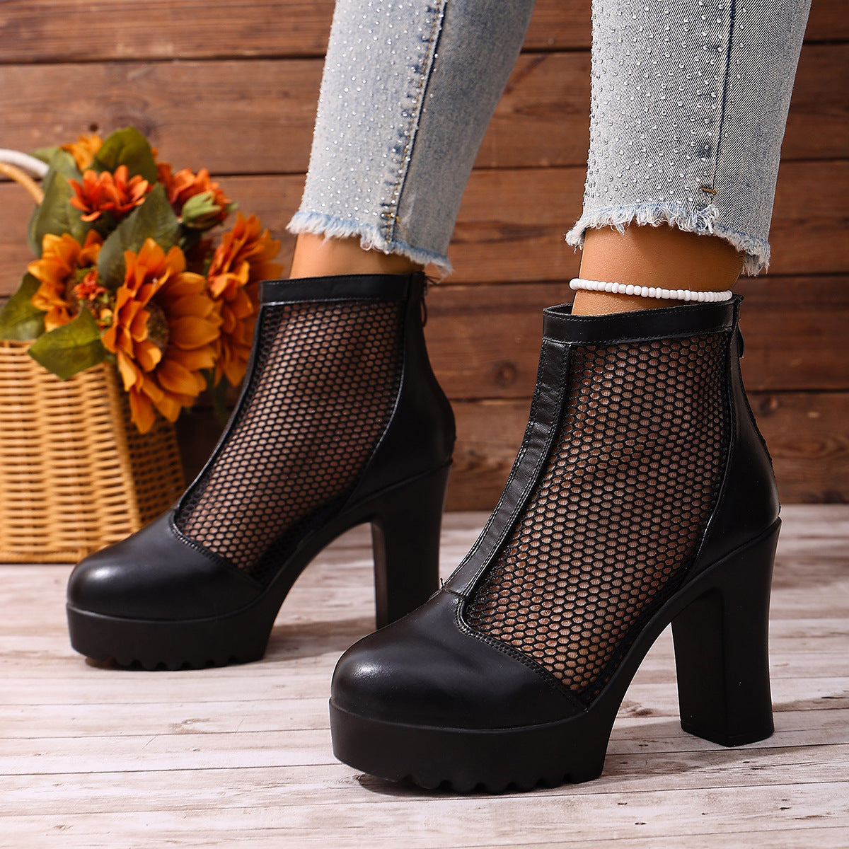 Ortho Welt Chunky Knit Heel Boots - Unique Style