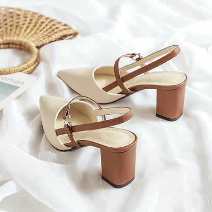 Ortho Welt Trendy Open-Toe Heeled Shoes For Summer -