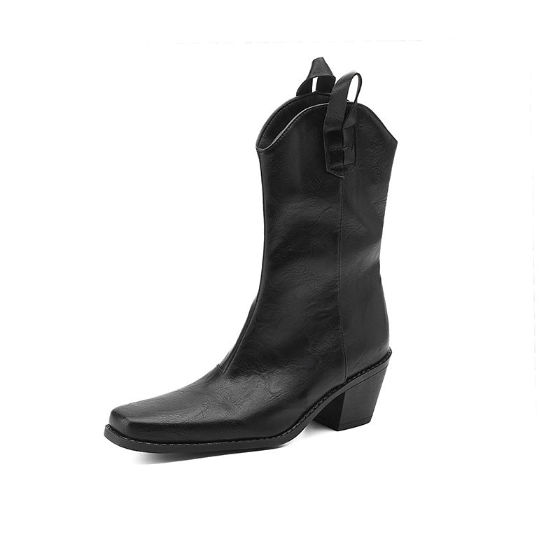 Ortho Welt Orthopedic Square-Toe Boots - Chunky Heel