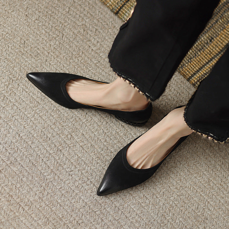 Ortho Welt Orthopedic Low-Cut Pointed Toe Shoes - Comfort