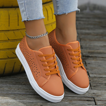 Ortho Welt Cutout Flat Shoes - Unique Elegance