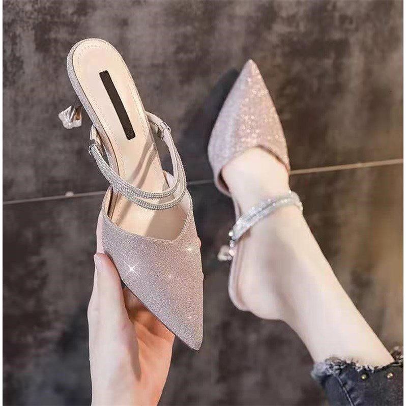Ortho Welt Baotou Stiletto Sandals - Unique Elegance