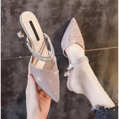 Ortho Welt Baotou Stiletto Sandals - Unique Elegance