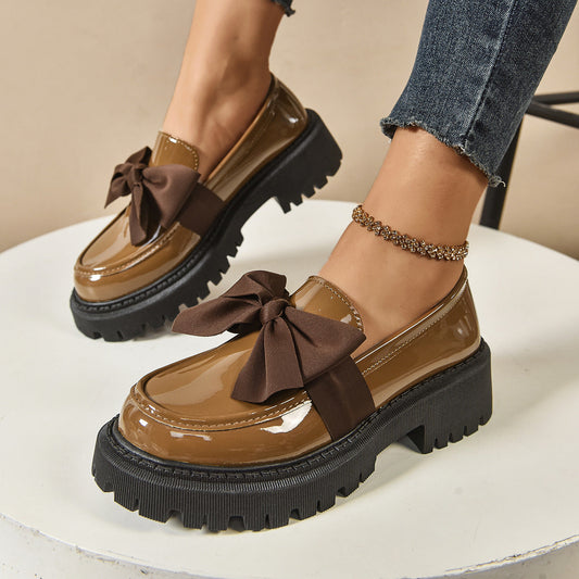 Ortho Welt Vintage Loafers With Bow - Unique Elegance