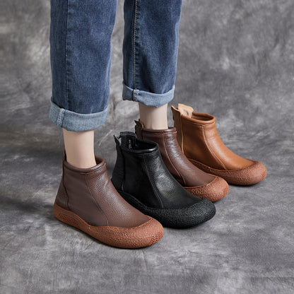 Ortho Welt Damen Ankle Boots – Orthopedic Rindsleder Komfort