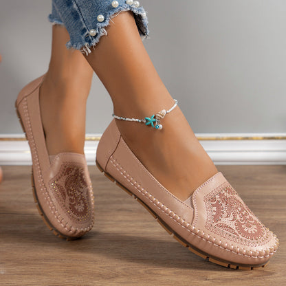 Ortho Welt Retro Flat Loafers  With A Unique Vintage Look