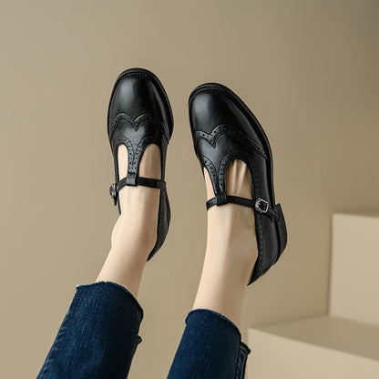 Ortho Welt Mary Jane Schuhe - Orthopedic T-Riemen Komfort