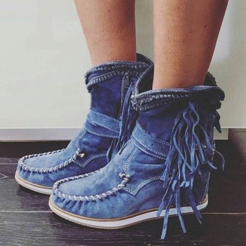 Ortho Welt Tassel Ankle Boots - Orthopedic Leather Comfort