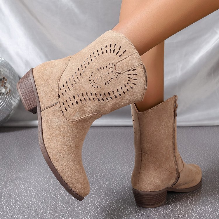 Ortho Welt Wedge Boots - Orthopedic & Side Zipper