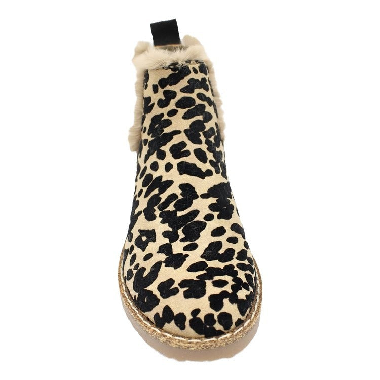 Ortho Welt Leopard Suede Boots - Orthopedic & Warm