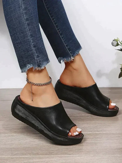 Ortho Welt Damen Keilsandalen - Orthopedic Komfort Slip-On