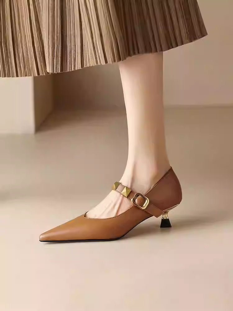 Ortho Welt Pumps – Orthopedic Spitzer Riemen Komfort
