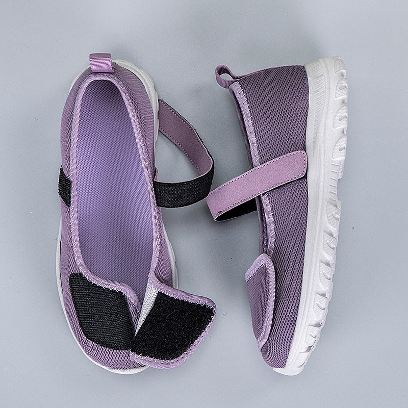 Ortho Welt Granny Wide-Toe Mesh Shoes For Summer